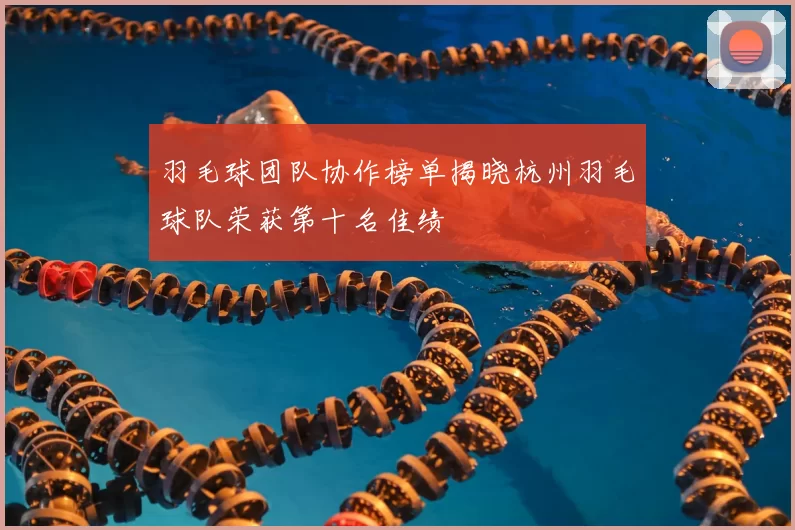 羽毛球团队协作榜单揭晓杭州羽毛球队荣获第十名佳绩