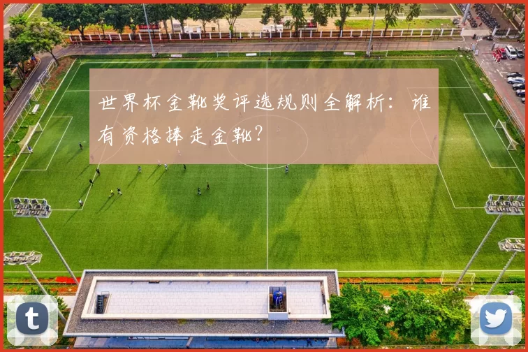 世界杯金靴奖评选规则全解析:谁有资格捧走金靴?