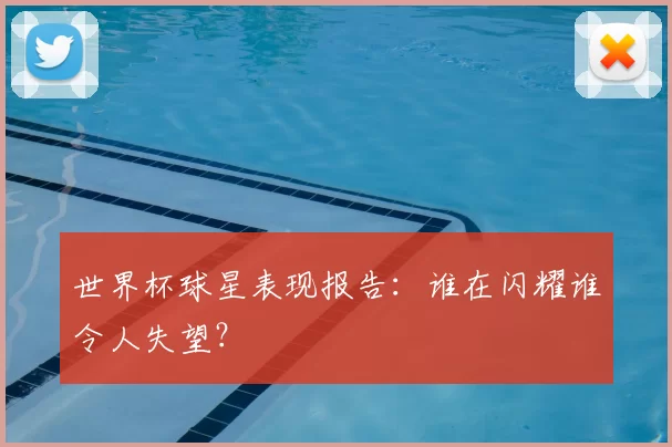世界杯球星表现报告:谁在闪耀谁令人失望?