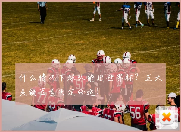 什么情况下球队能进世界杯？五大关键因素决定命运！