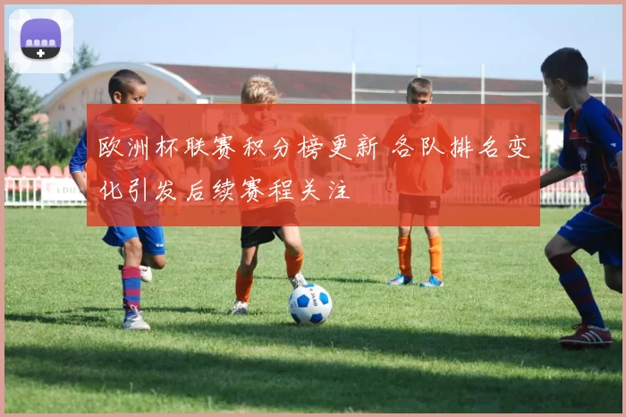 欧洲杯联赛积分榜更新 各队排名变化引发后续赛程关注